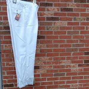 Jos A Bank David Leadbetter Golf White Pants